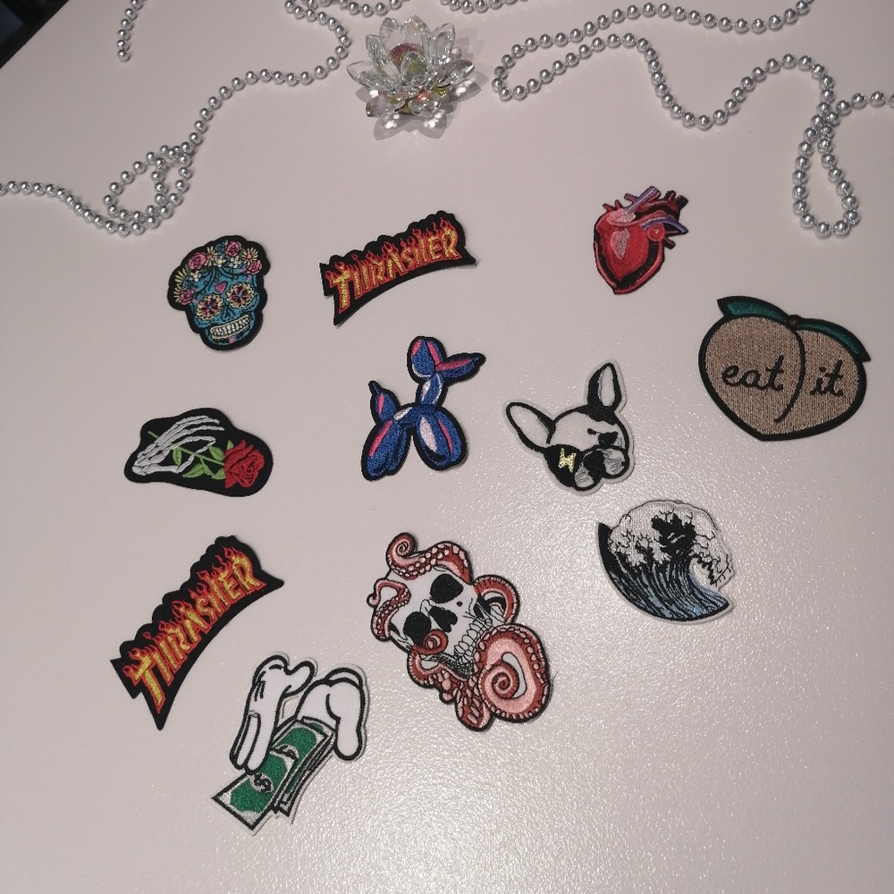 Iron-on patches !!! Cute and fun DIY idea  :)